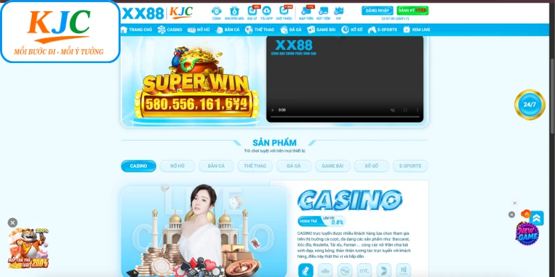 Tổng hợp các danh mục trò chơi siêu hot của XX88